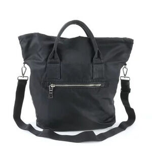 Prada crossbody Tessuto shoulder reversible bag leopard tote Black